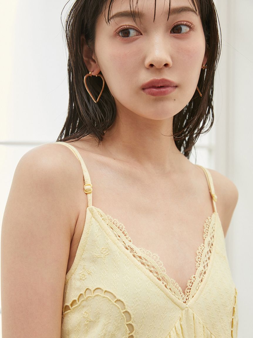 SNIDEL「フラワーエンブロイダリーマキシワンピース」|ワンピース|