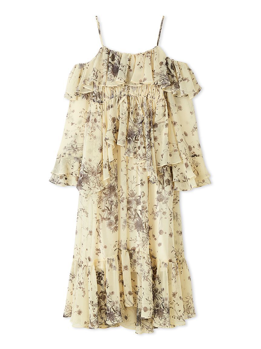 SNIDEL「オフショルフリルワンピース」|ワンピース|