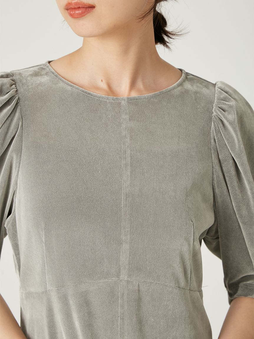 FRAY I.D「バックオープンフロッキーチュールワンピース」|ワンピース|