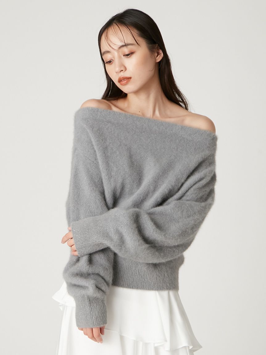 フォックスカシミアオフショルニットトップス（FRAY I.D）｜ルミネの