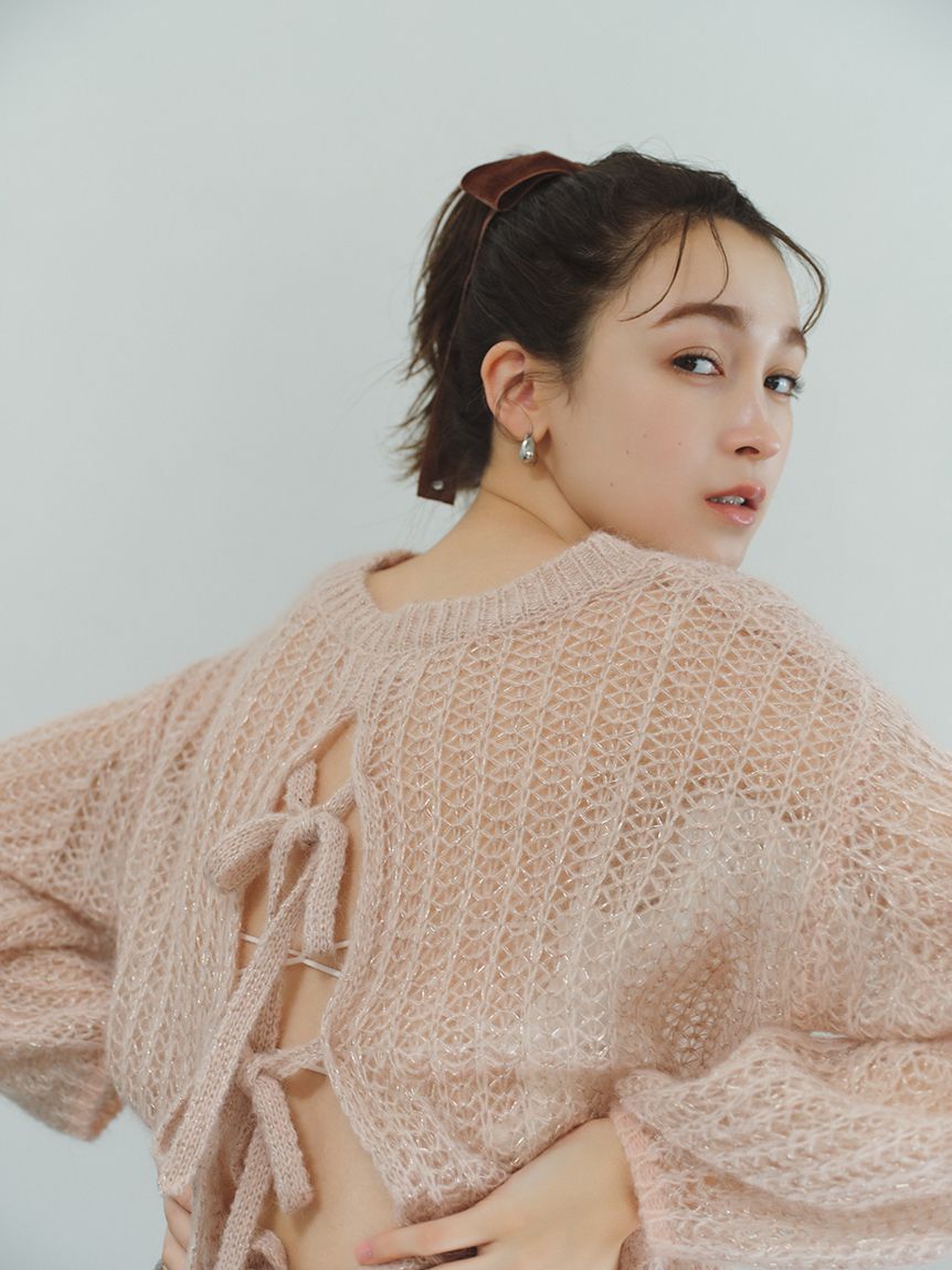 LILY BROWN Lingerie「ブラレット/バッククロス」|キャミソール|