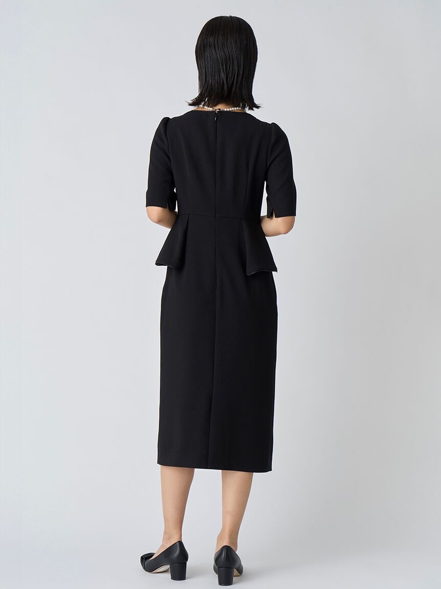 CELFORD「ブラックフォーマルペプラムタイトワンピース」|ワンピース|