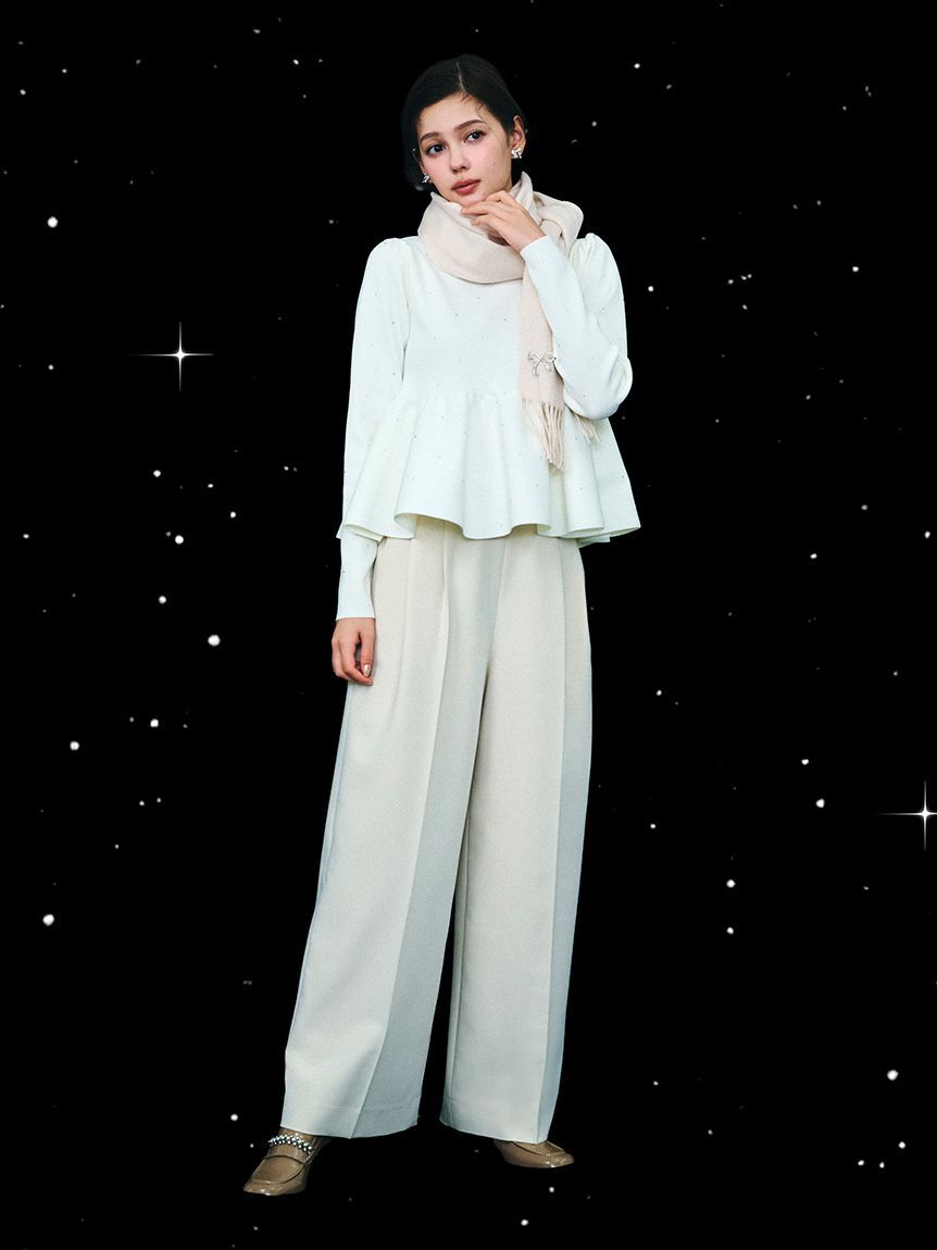 CELFORD「ハイウエストワイドパンツ」|チノ|