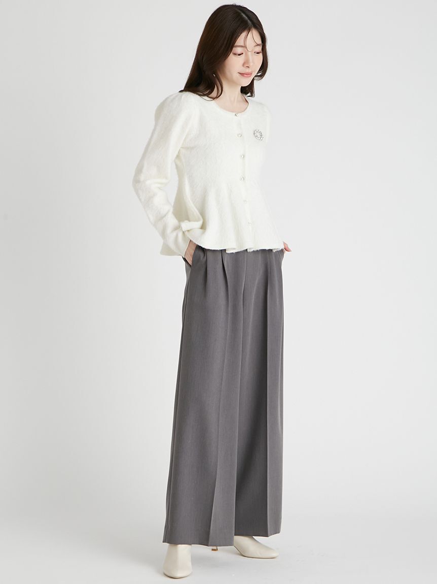 CELFORD「ハイウエストワイドパンツ」|チノ|