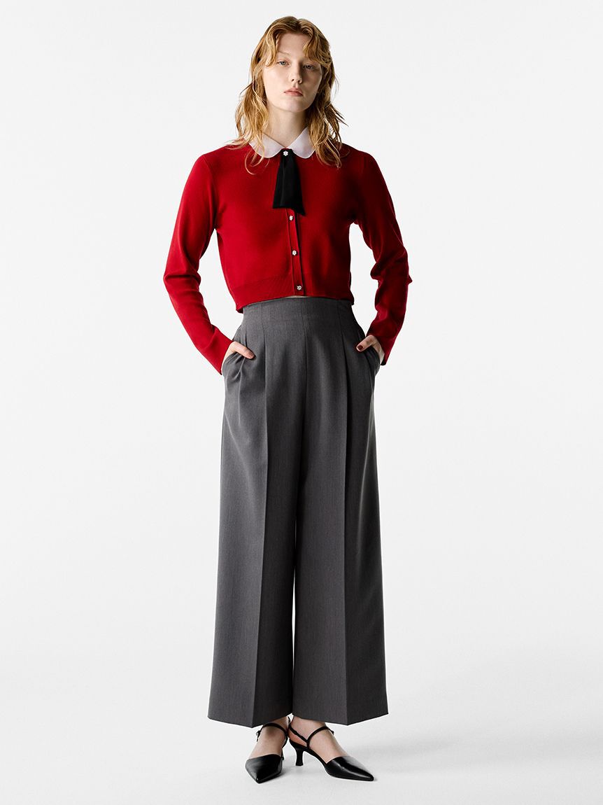 CELFORD「ハイウエストワイドパンツ」|チノ|