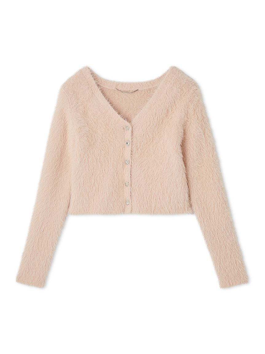 CELFORD「フェザーヤーンビジュー釦カーディガン」|カーディガン|