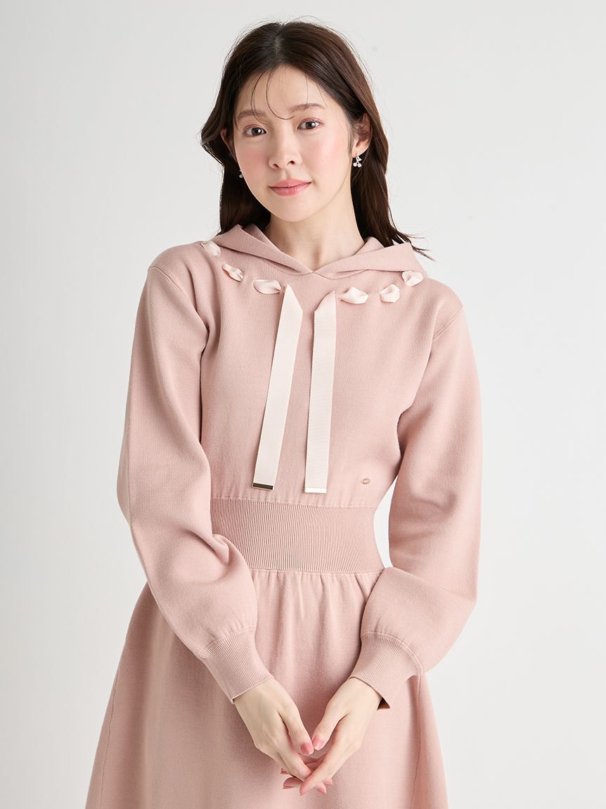 CELFORD「フードニットワンピース」|ワンピース|