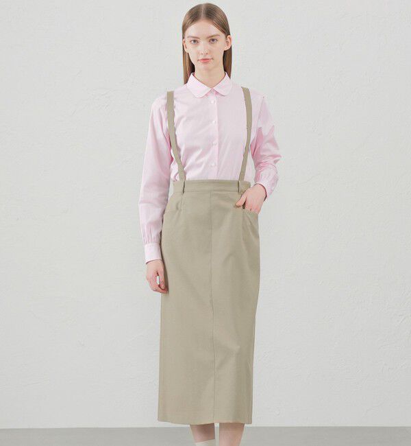 MACKINTOSH PHILOSOPHY「ソフトギャバジンサスペンダースカート」|スカート|カーキ