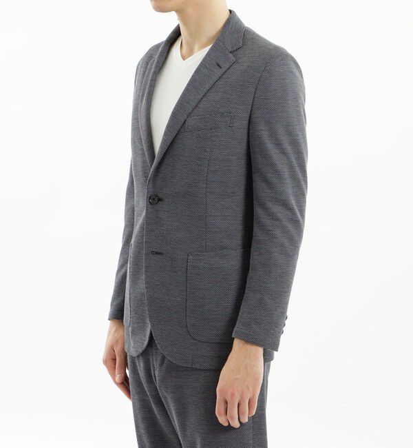 MACKINTOSH PHILOSOPHY「テーラードジャージー ジャケット 綿混メランジジャージー」|テーラードジャケット|