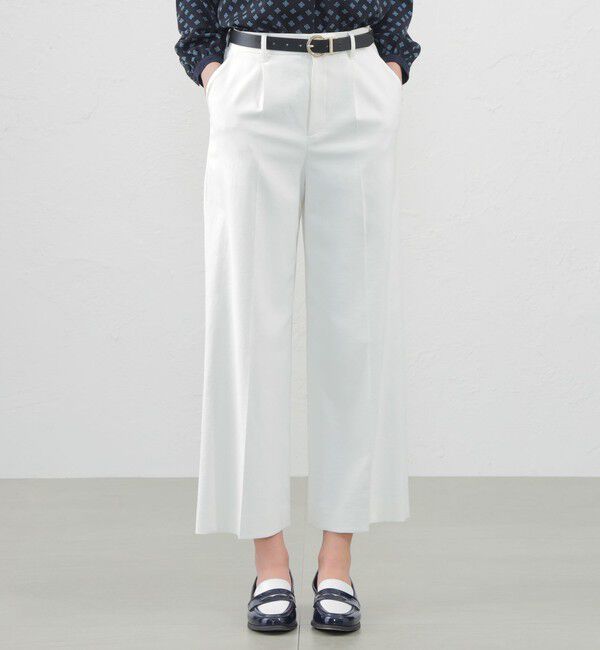 MACKINTOSH PHILOSOPHY「【2024年春夏モデル】ドライオックスフォードワイドパンツ」|その他|ホワイト