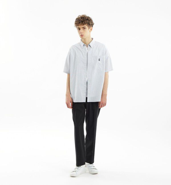 MACKINTOSH PHILOSOPHY「ポリエステルトロピカル　ワンタック エラスティックパンツ」|スラックス|