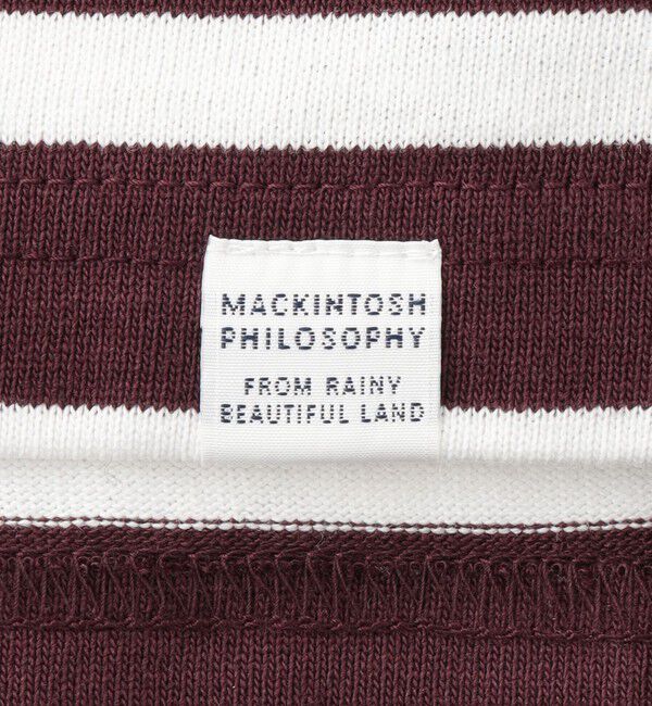 MACKINTOSH PHILOSOPHY「GREY LABEL バスクボーダーカットソー」|Tシャツ・カットソー|