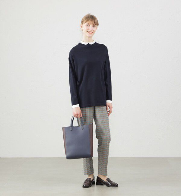 MACKINTOSH PHILOSOPHY「Cleric Collar Knit ワイドフィット」|ニット・セーター|