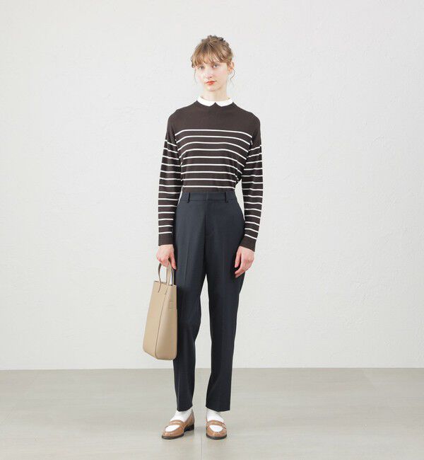 MACKINTOSH PHILOSOPHY「Cleric Collar Knit ワイドフィット」|ニット・セーター|