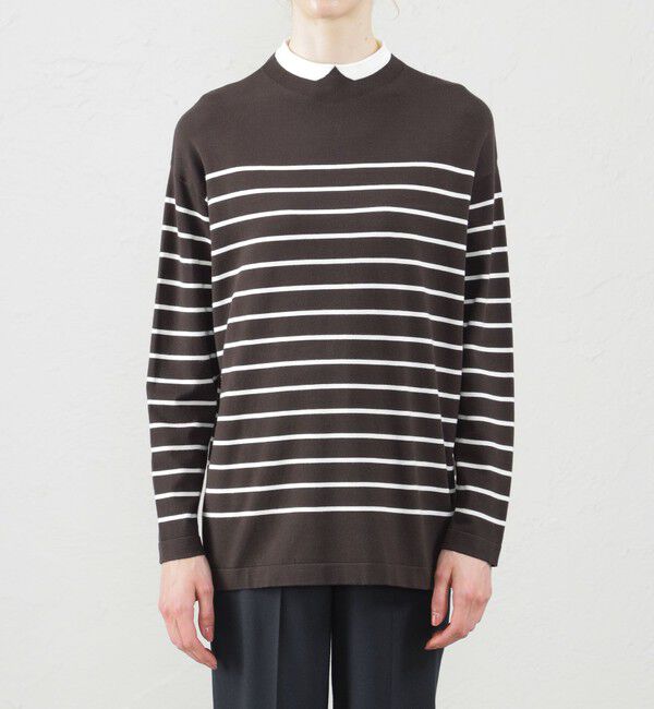 MACKINTOSH PHILOSOPHY「Cleric Collar Knit ワイドフィット」|ニット・セーター|