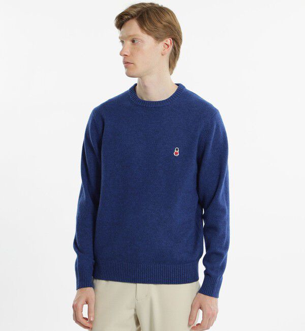 MACKINTOSH PHILOSOPHY「バッキンガムベア クルーネックニット」|ニット・セーター|ブルー