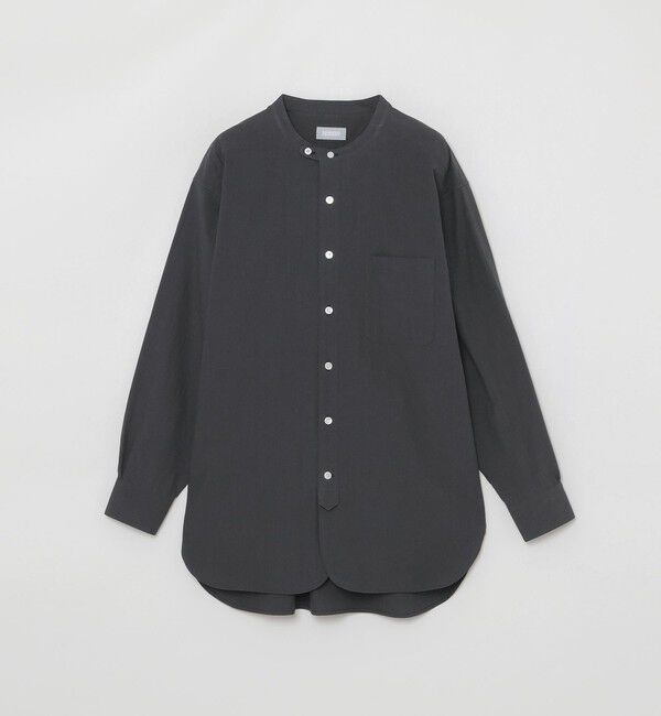 MACKINTOSH PHILOSOPHY「GREY LABEL バンドカラーシャツ」|シャツ・ブラウス|ブラック