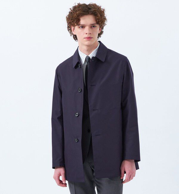 MACKINTOSH PHILOSOPHY「WELLINGTON（ウェリントン）short レインウェザークロス」|ステンカラーコート|ネイビー