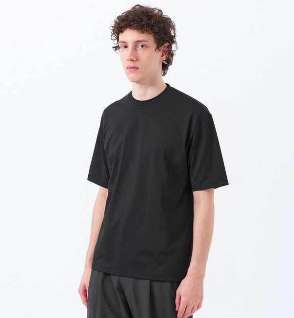 MACKINTOSH PHILOSOPHY「【TROTTER with MOONRAKERS 】トロッター オーバーサイズTシャツ ムーンテックジャージー」|Tシャツ・カットソー|ブラック