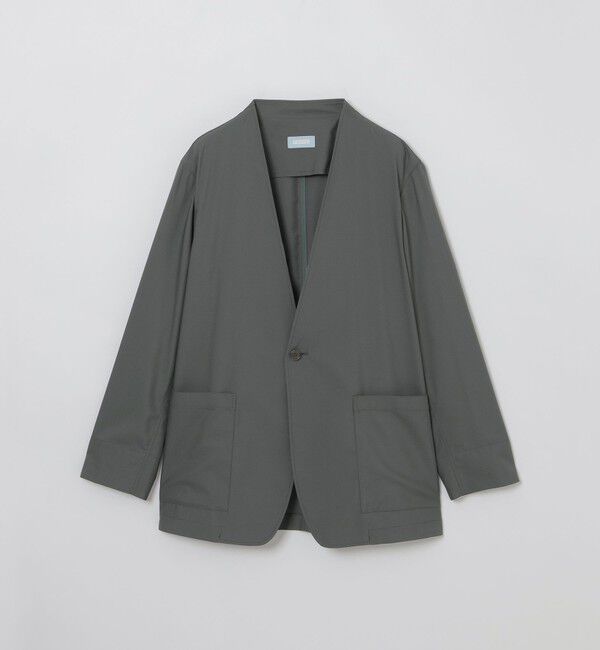 MACKINTOSH PHILOSOPHY「GREY LABEL カラーレスジャケット」|ノーカラージャケット|チャコールグレー