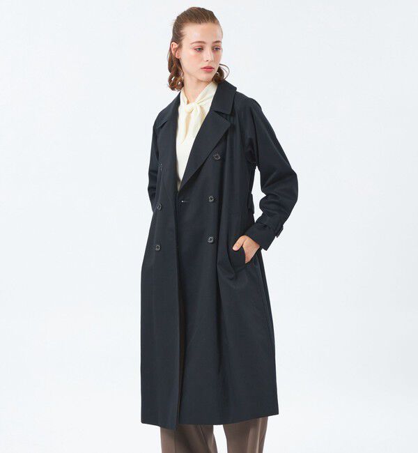 MACKINTOSH PHILOSOPHY「【WEB&一部店舗限定】ソフトギャバジントレンチコート」|トレンチコート|ネイビー