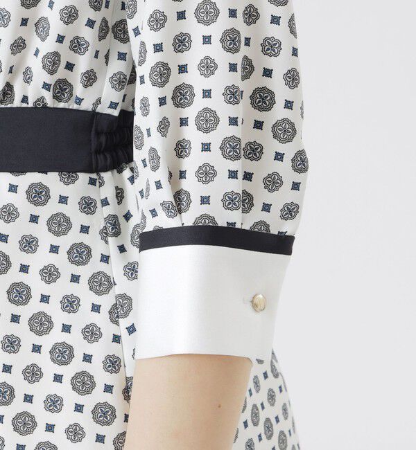  「ジオメトリックシャツカラーワンピース」|ワンピース|