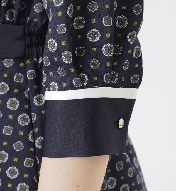  「ジオメトリックシャツカラーワンピース」|ワンピース|