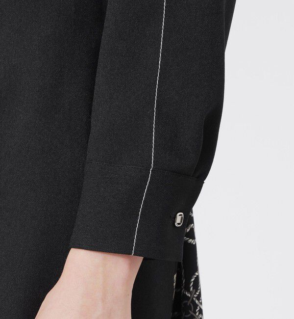  「メランジツイルシャツワンピース」|ワンピース|