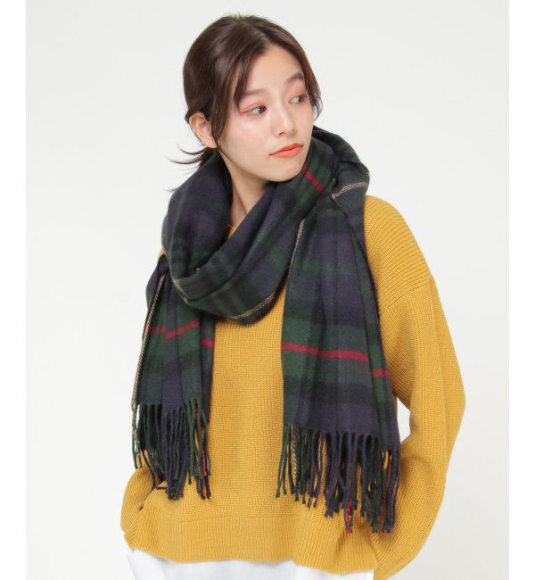 ikka「大伴チェックストール」|マフラー|