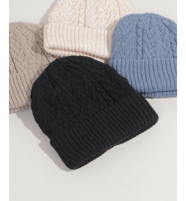 ikka「ケーブルニットワッチ」|その他|ブラック