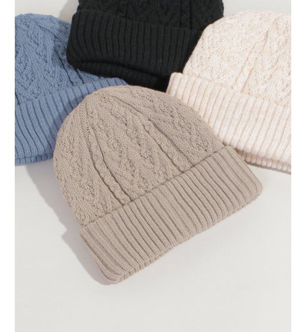 ikka「ケーブルニットワッチ」|その他|ベージュ