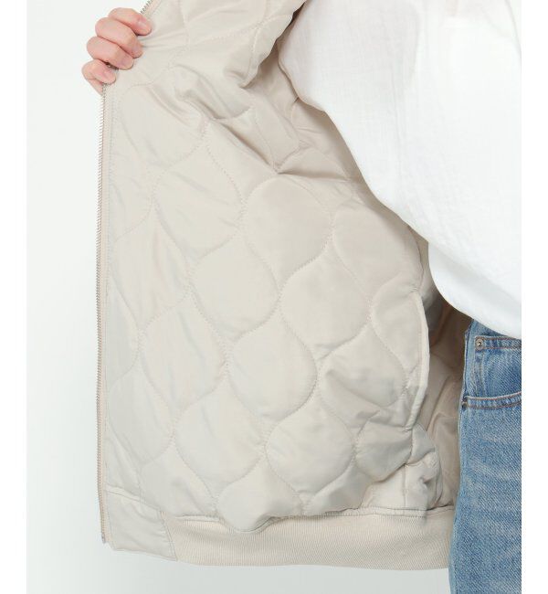 ikka「2WAYキルトMA-1」|ブルゾン・スタジャン|