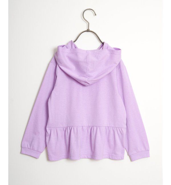 ikka kids「速乾UVカットペプラムZIPパーカー（120~160cm）」|Tシャツ・カットソー|