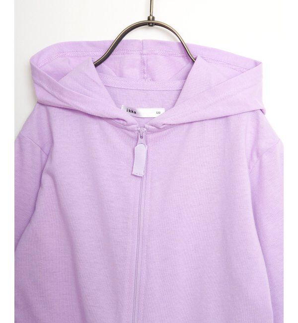 ikka kids「速乾UVカットペプラムZIPパーカー（120~160cm）」|Tシャツ・カットソー|