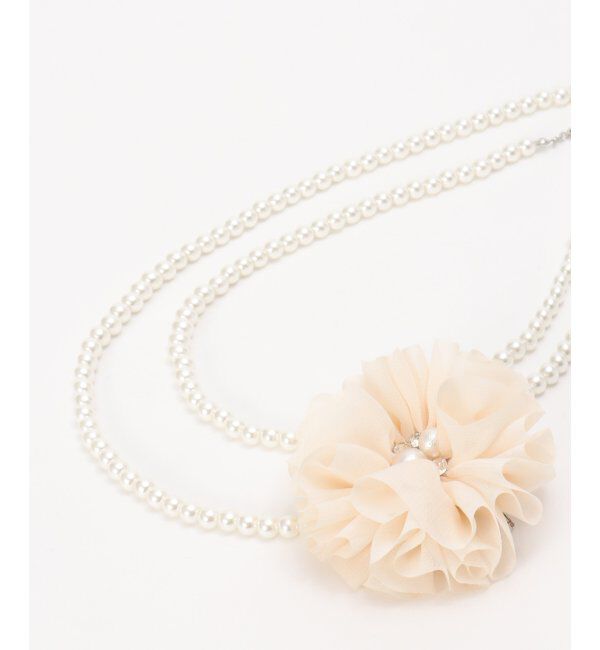 ikka「コサージュ付きパールネックレス」|その他|