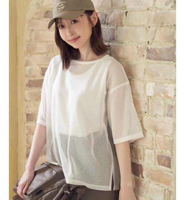 ikka「【2点セット】メッシュレイヤードアンサンブル」|その他|オフホワイト