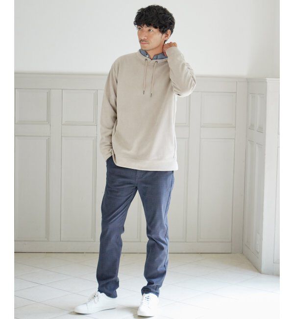 ikka「【抗菌防臭／吸水速乾】GOKU楽スエードルーイカラー」|パーカー|