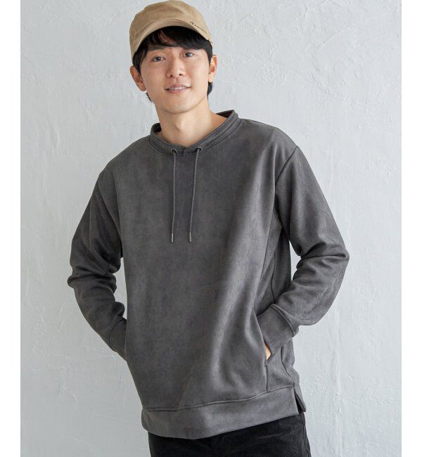 ikka「【抗菌防臭／吸水速乾】GOKU楽スエードルーイカラー」|パーカー|