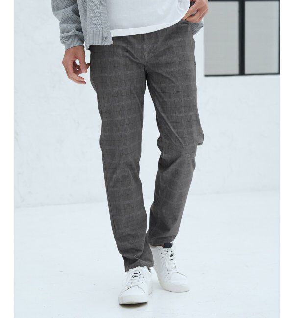 ikka「GOKU楽パンツ EASY STRETCH チェック5ポケット」|その他|