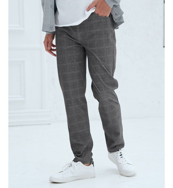 ikka「GOKU楽パンツ EASY STRETCH チェック5ポケット」|その他|