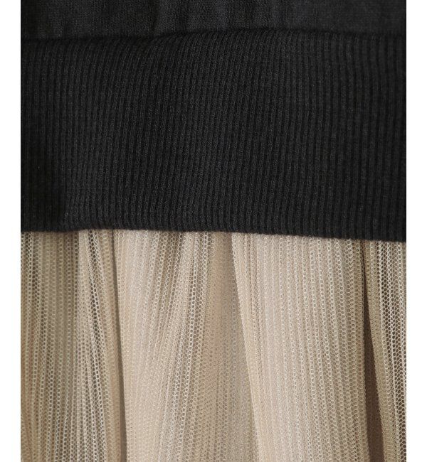 ikka kids「チュールスカートドッキングワンピース（120~160cm）」|スカート|