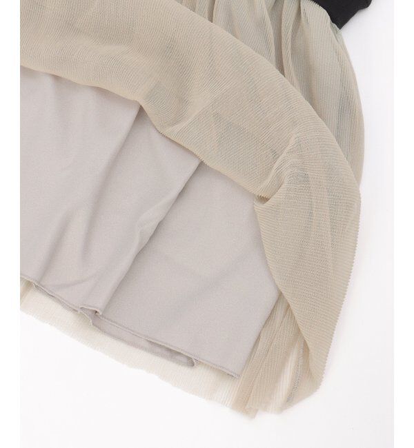 ikka kids「チュールスカートドッキングワンピース（120~160cm）」|スカート|