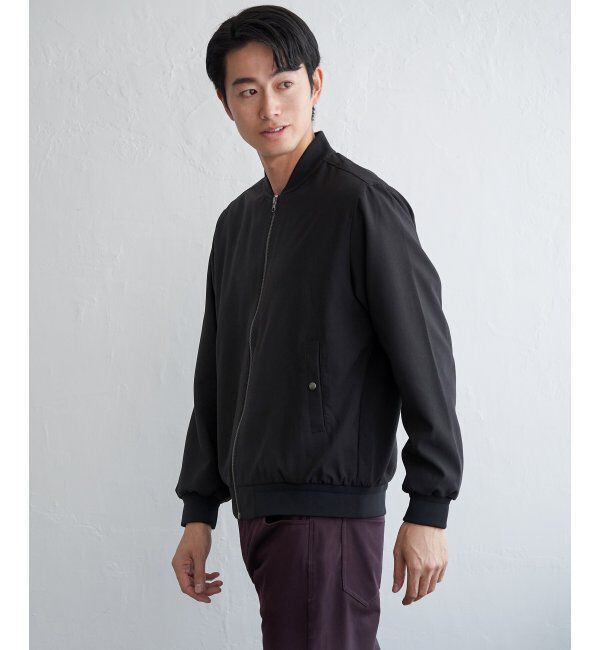ikka「撥水メランジリブブルゾン」|ブルゾン・スタジャン|