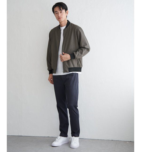 ikka「撥水メランジリブブルゾン」|ブルゾン・スタジャン|