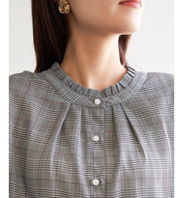 ikka「襟フリル2WAYブラウス」|シャツ・ブラウス|