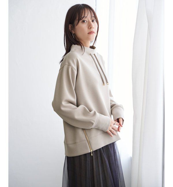 ikka「GOKU楽鹿の子ダンボールプルオーバー」|パーカー|