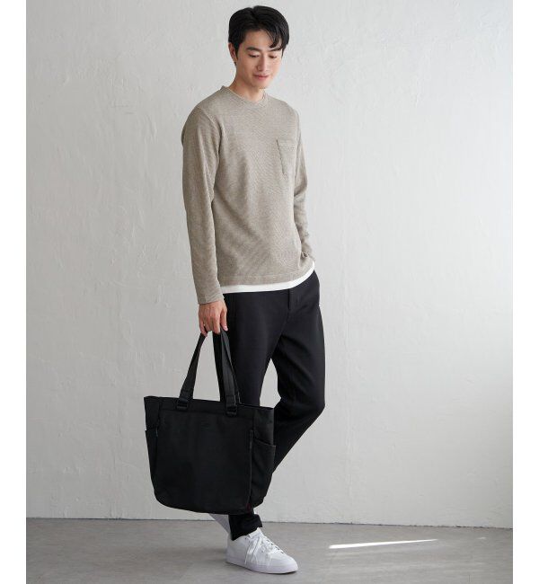 ikka「メランジワッフルポケフェイクロンＴ」|Tシャツ・カットソー|