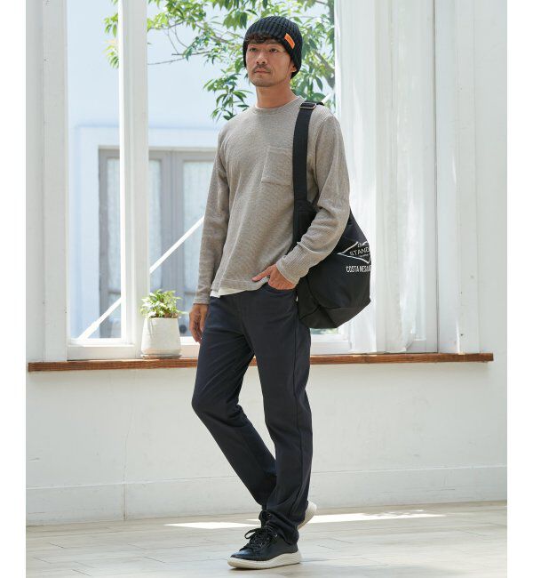 ikka「メランジワッフルポケフェイクロンＴ」|Tシャツ・カットソー|