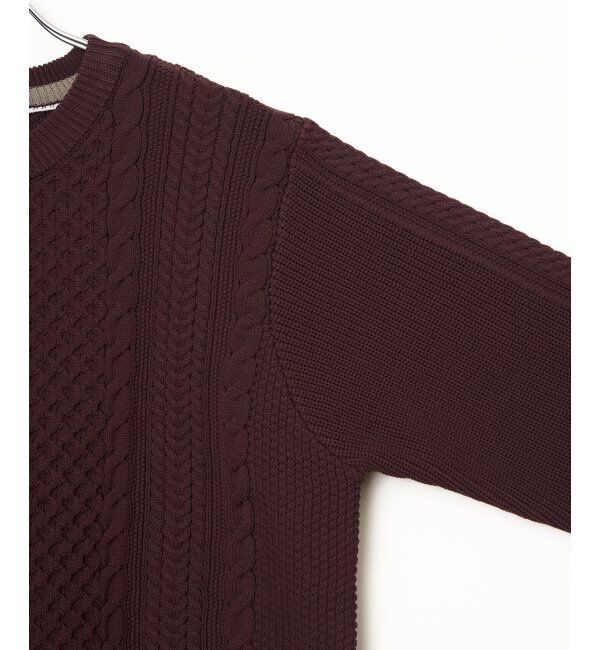 ikka「GOKUラクニットアランケーブル」|プルオーバー|
