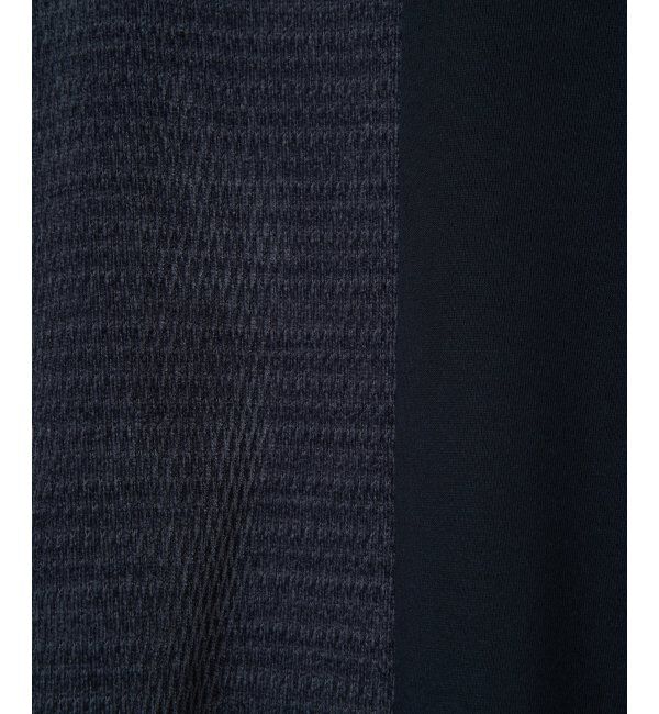 ikka「モール切り替え裏起毛プルオーバー」|パーカー|